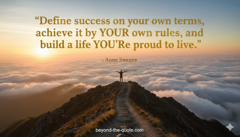 Define Your Own Finish Line: Understanding Anne Sweeney’s Powerful Quote