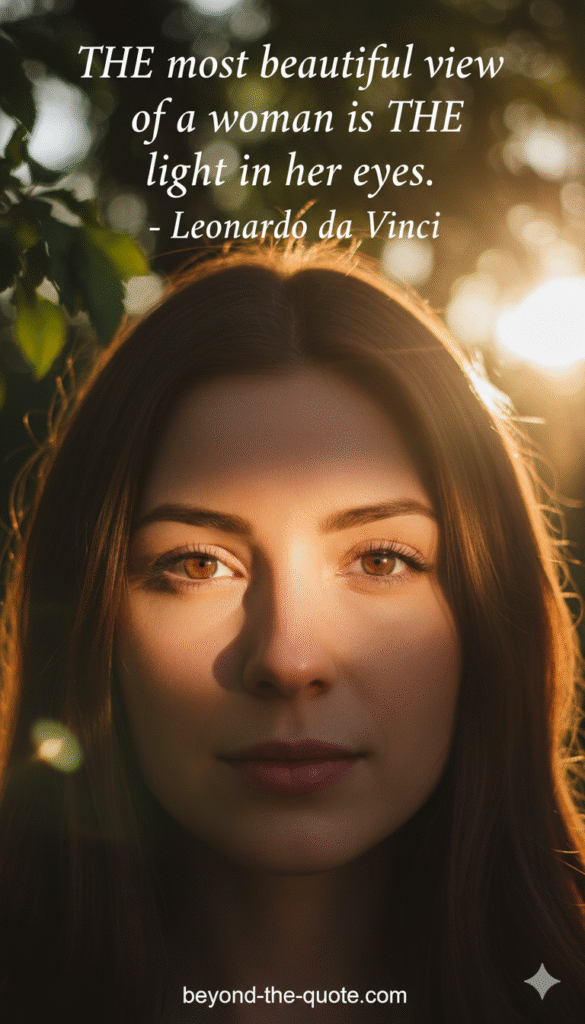 A beautiful woman's face.