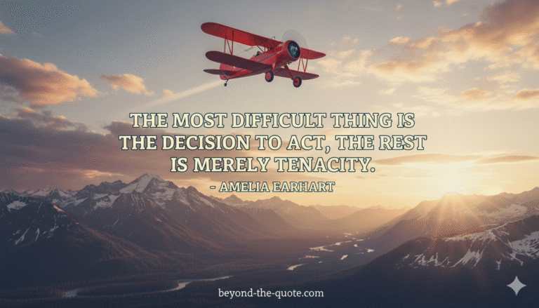 Taking Flight: Understanding Amelia Earhart’s Powerful Quote