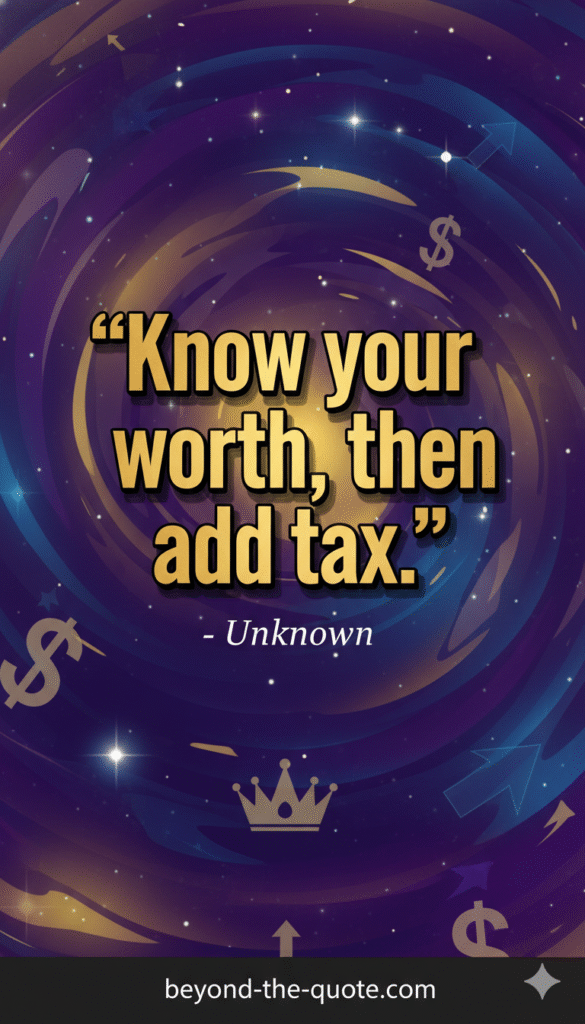 Know Your Worth, Then Add Tax: The Hilarious, Yet Powerful, Philosophy of Self-Value
