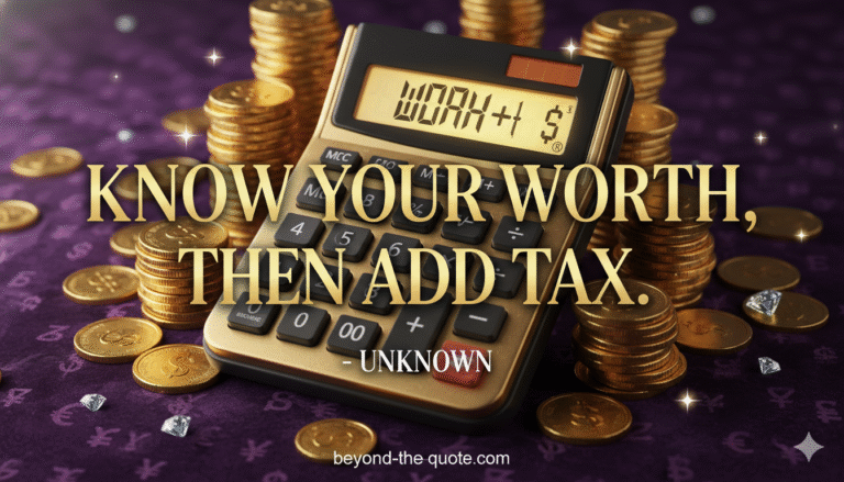 Know Your Worth, Then Add Tax: The Hilarious, Yet Powerful, Philosophy of Self-Value