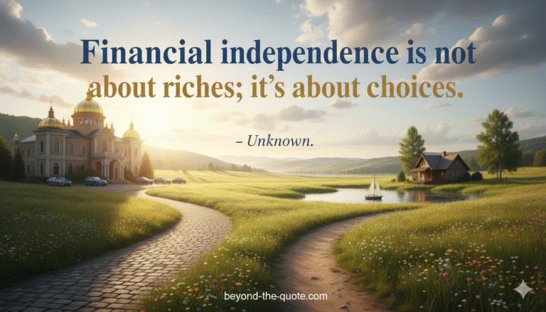 Unlock Your Life: What “Financial Independence is About Choices” Really Means