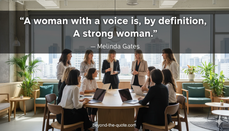 “A Woman With a Voice Is, by Definition, a Strong Woman”: What Melinda Gates Really Meant